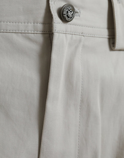 Pantalones de moda cónicos de cintura alta - Beige