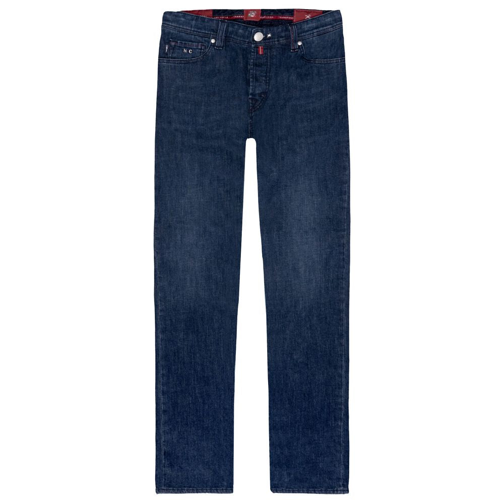 Elegant Stretch Cotton Men's Jeans