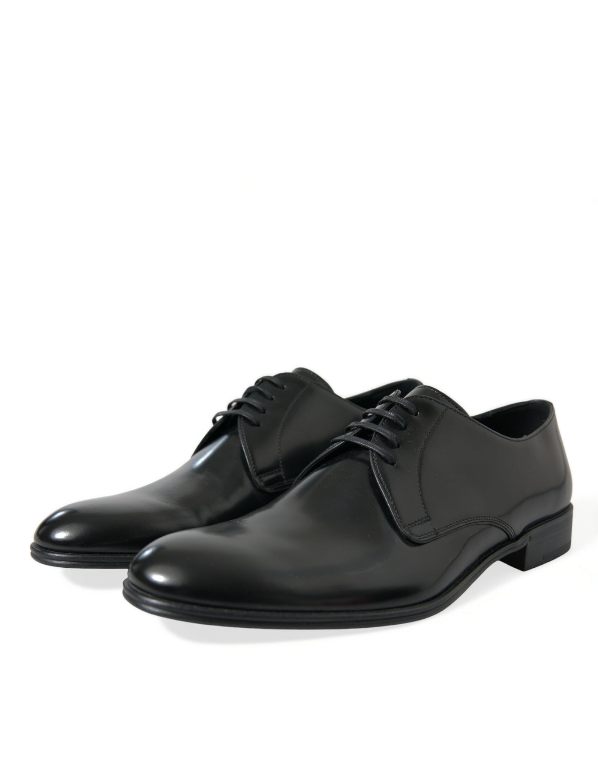 Elegantes zapatos formales Derby de cuero negro