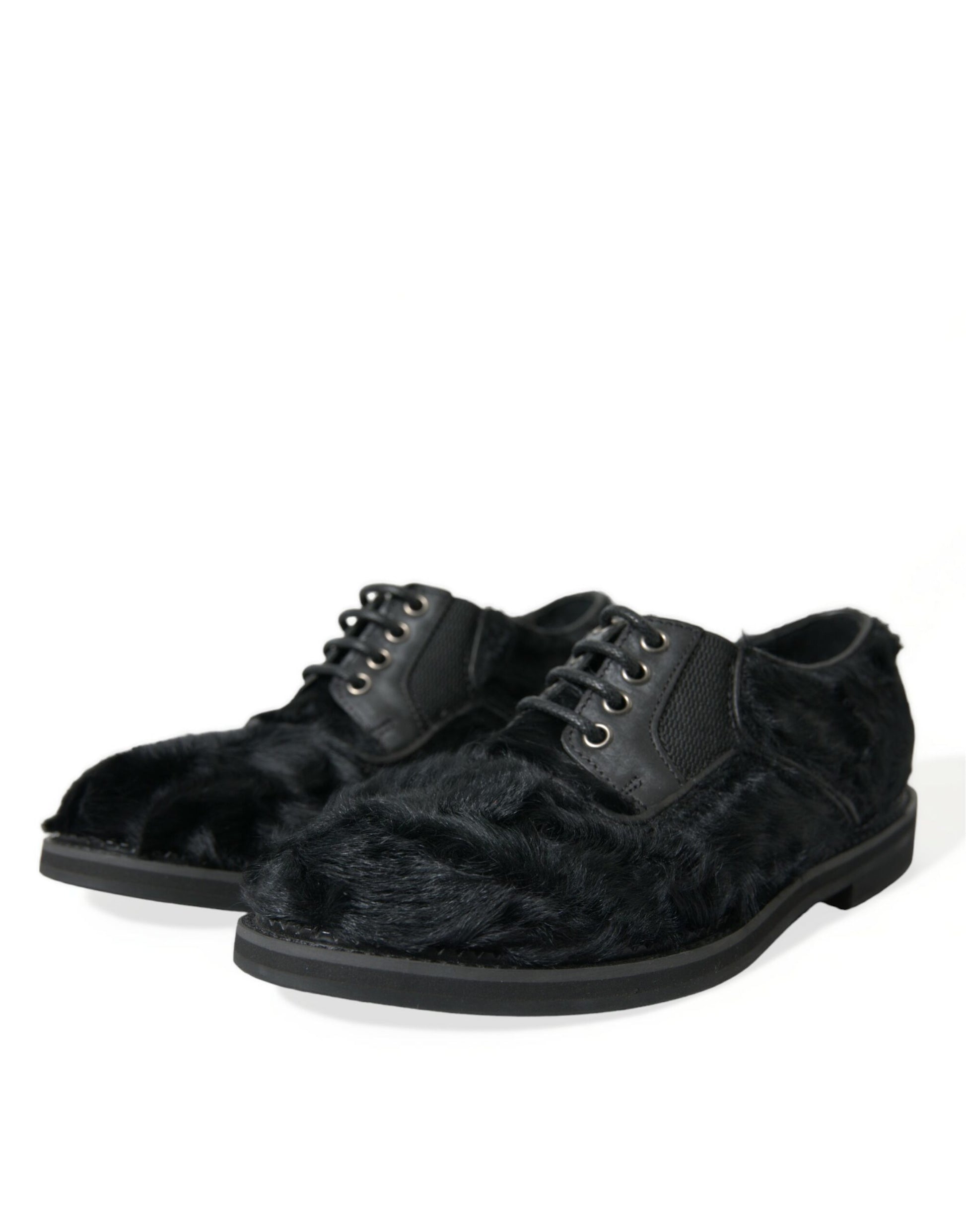 Zapatos de vestir Derby de piel negros elegantes para hombre