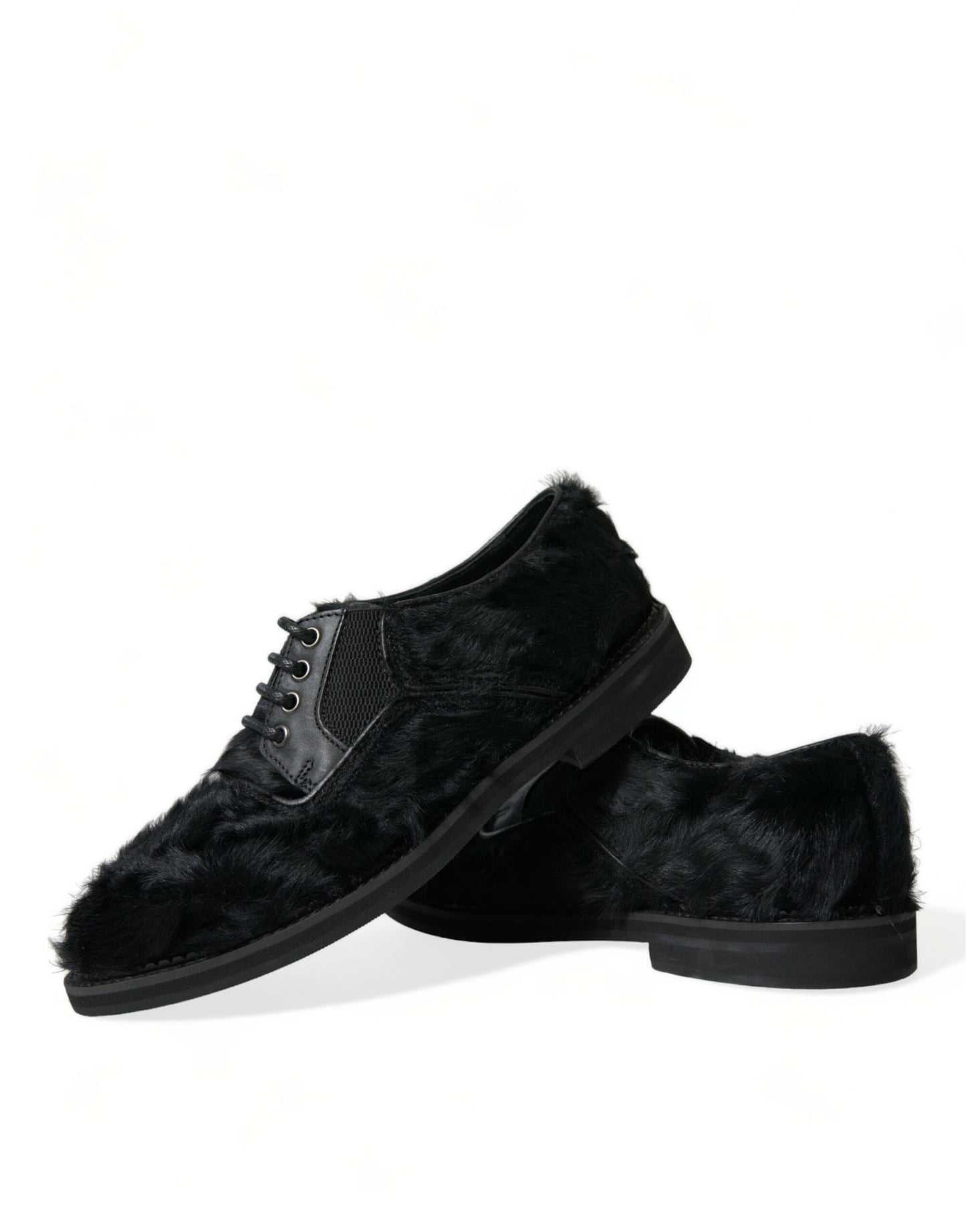 Zapatos de vestir Derby de piel negros elegantes para hombre