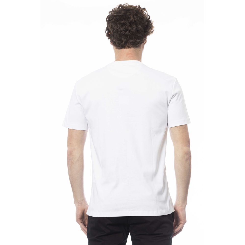 Elegant wit katoenen T-shirt met ronde hals