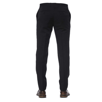 Pantalón elegante de lana negro para hombre