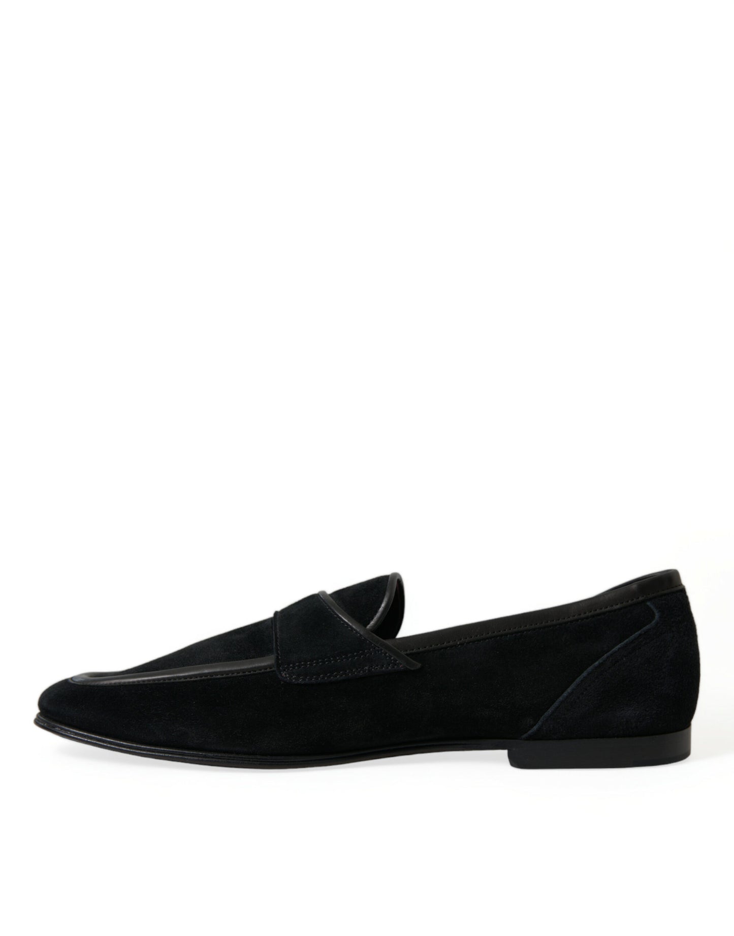 Zwart fluwelen slip-on loafers, kledingschoenen