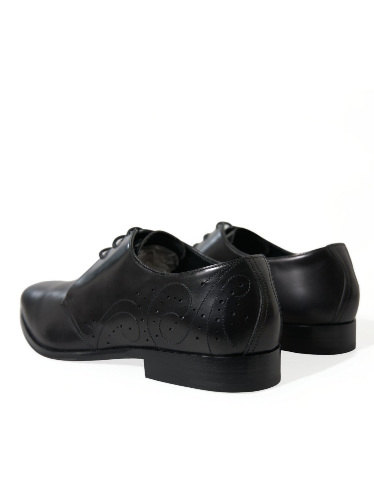 Zapatos de vestir Derby de cuero negros elegantes