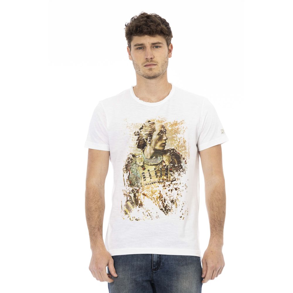 Elegant wit T-shirt met kenmerkende print