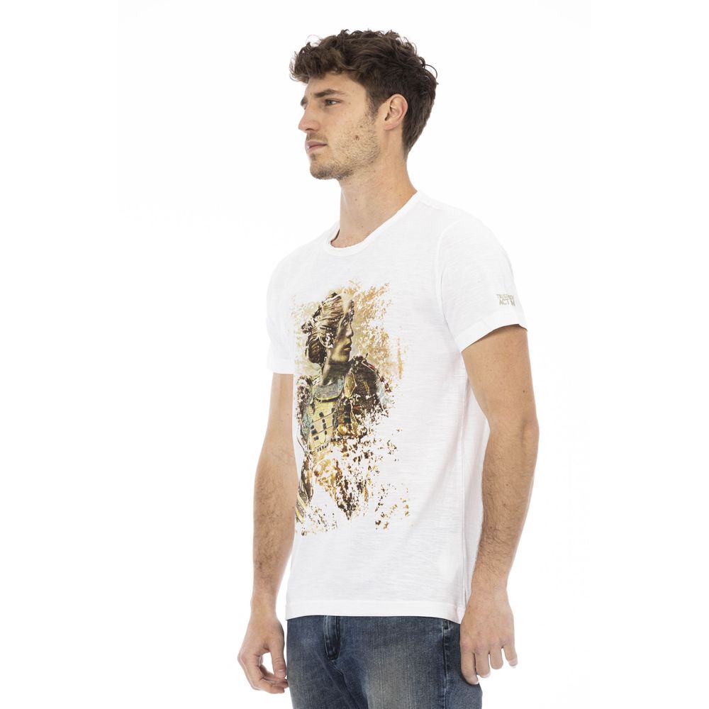 Elegante camiseta blanca con estampado exclusivo