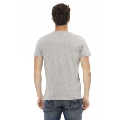 Eleve la elegancia informal con una elegante camiseta gris