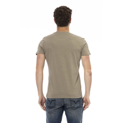 Green Cotton Men TShirt