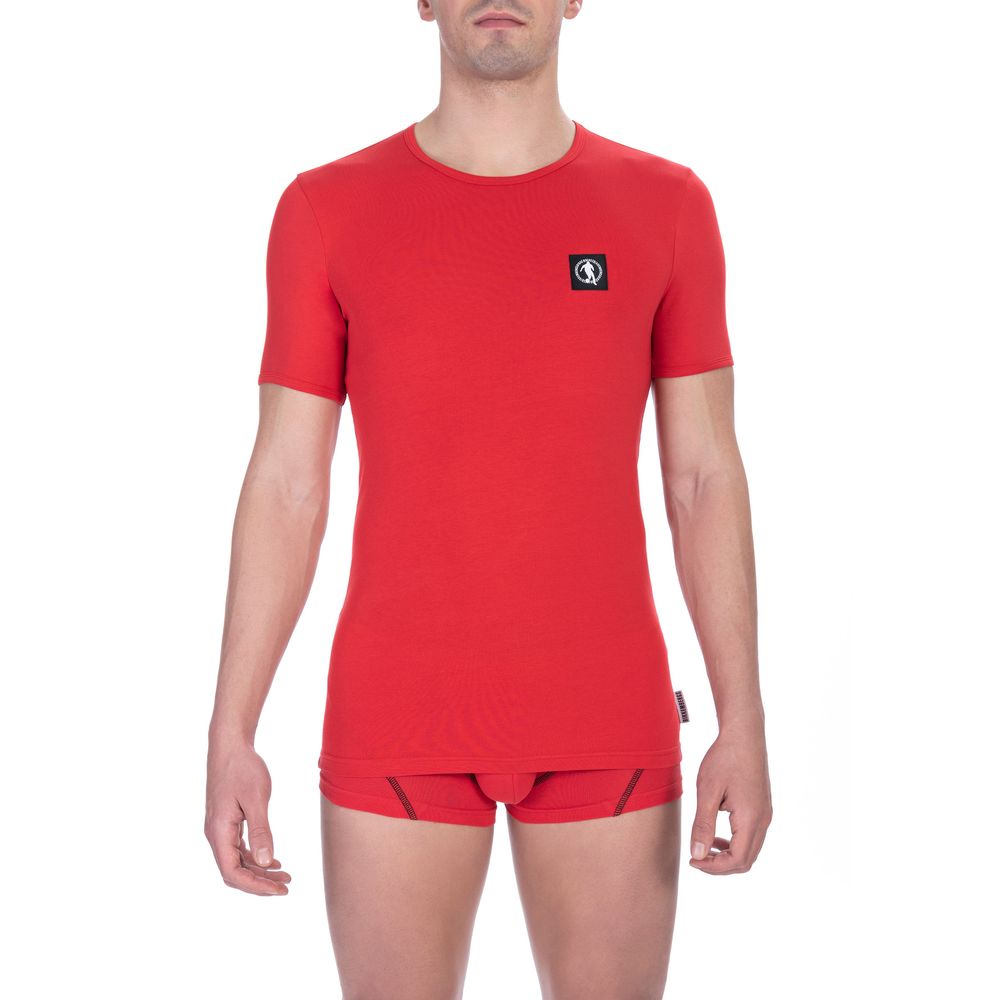 Red Cotton Men T-Shirt