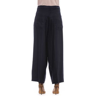 Black Cotton Women's Trouser