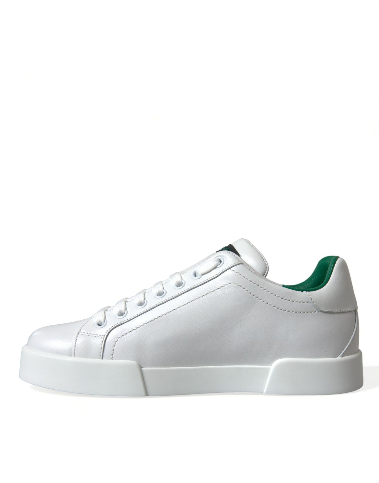 Wit groen lederen Portofino sneakers schoenen