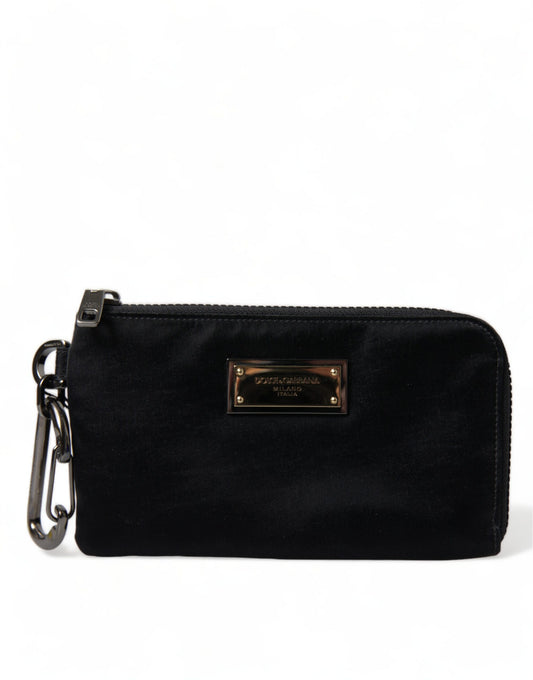 Chic Nylon-Leather Designer Pouch