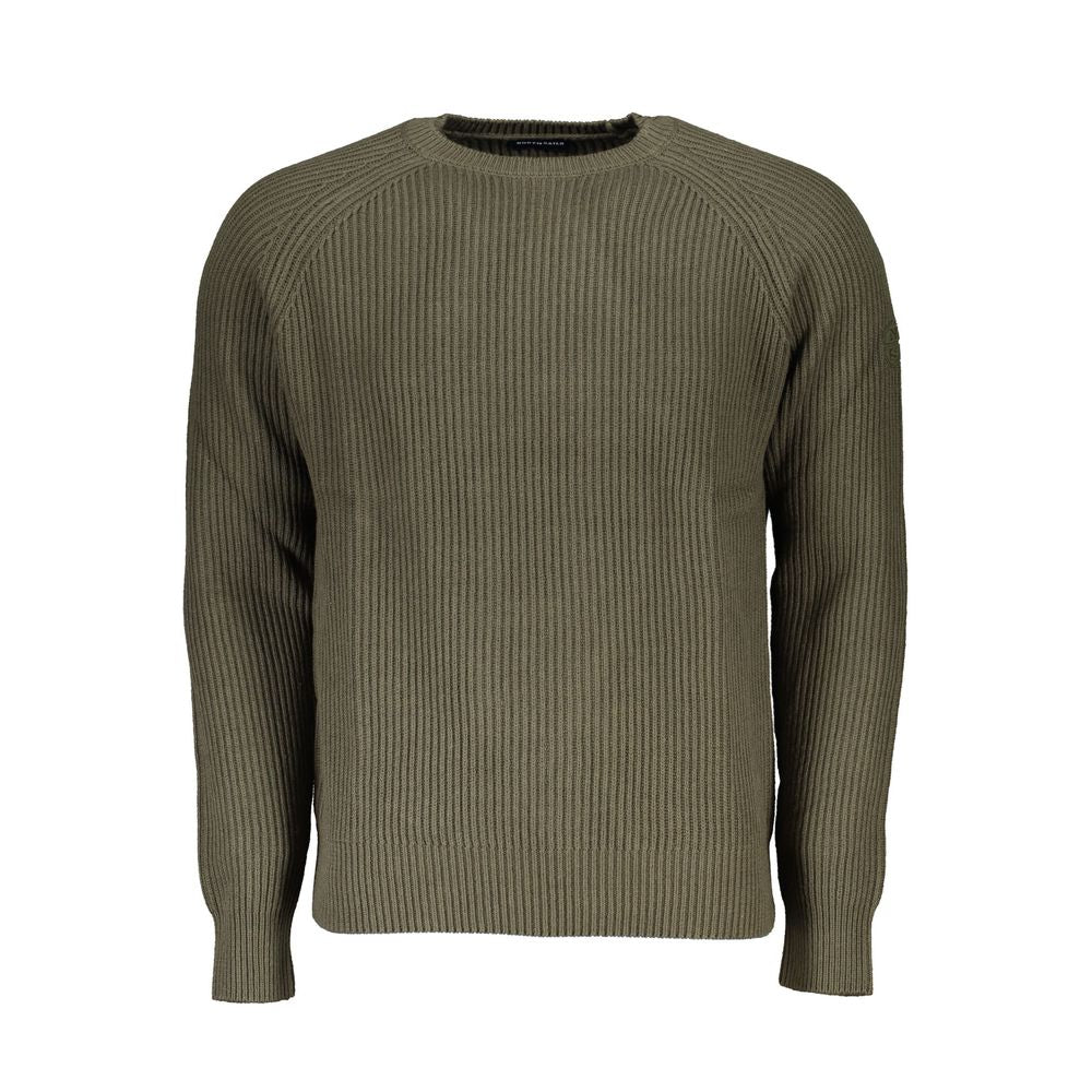 Sustainable Crew Neck Sweater with Contrast Detail