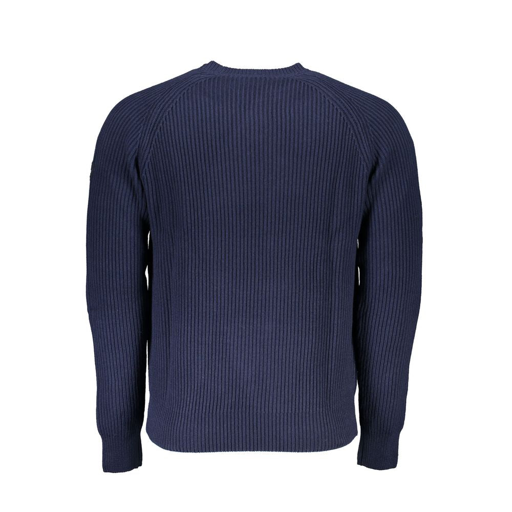 Eco-Conscious Crew Neck Sweater in Blue