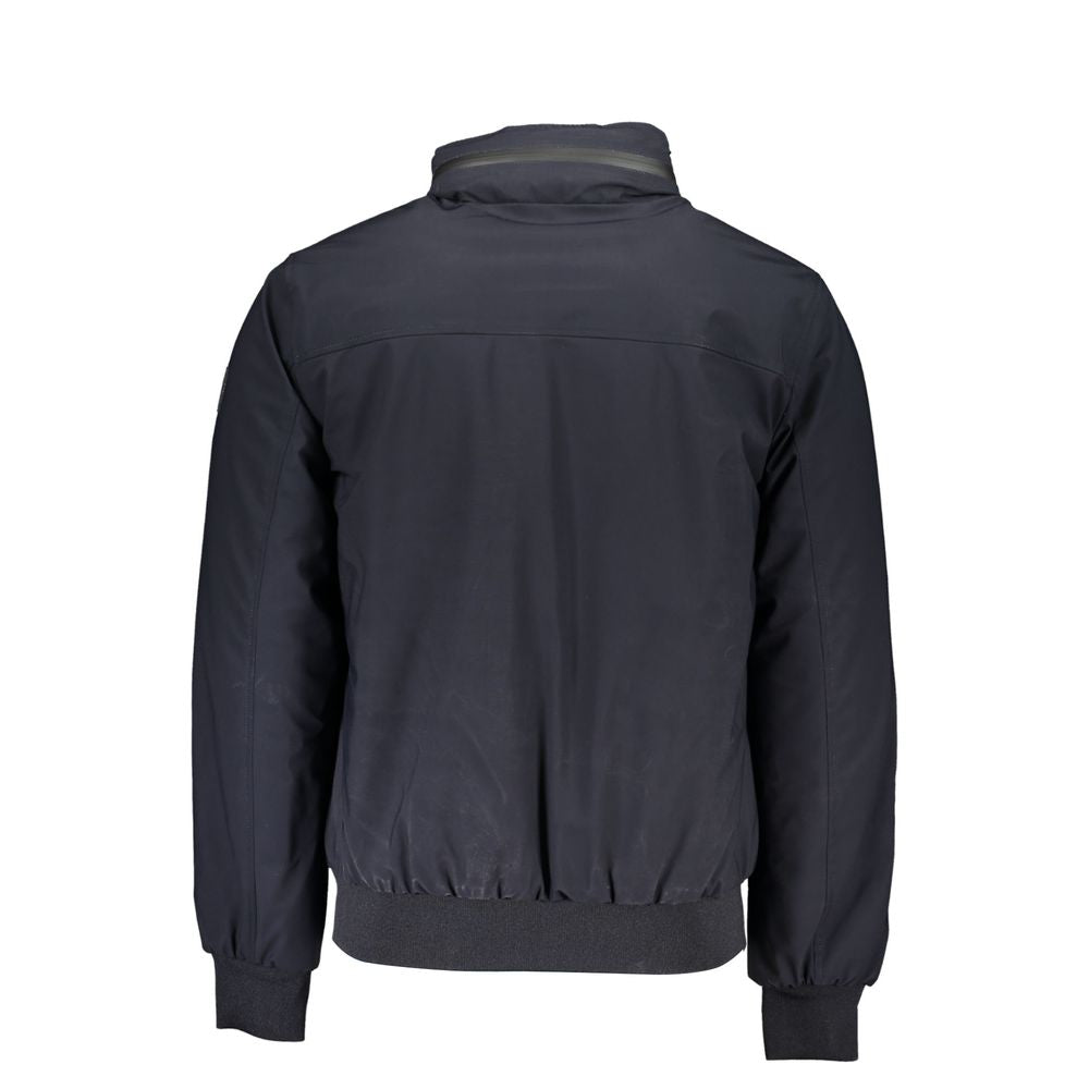 Blue Performance Jacket with Removable Hood