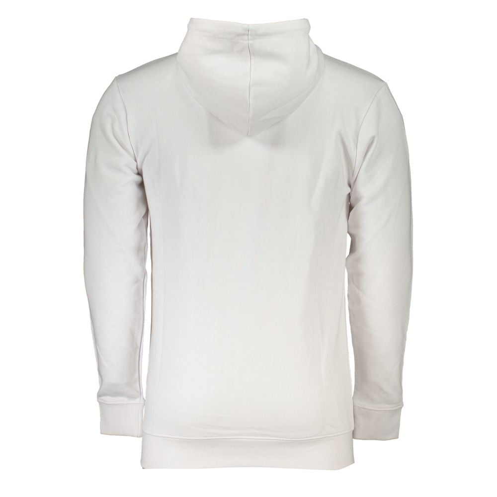 Sudadera con capucha y logo cepillado en blanco