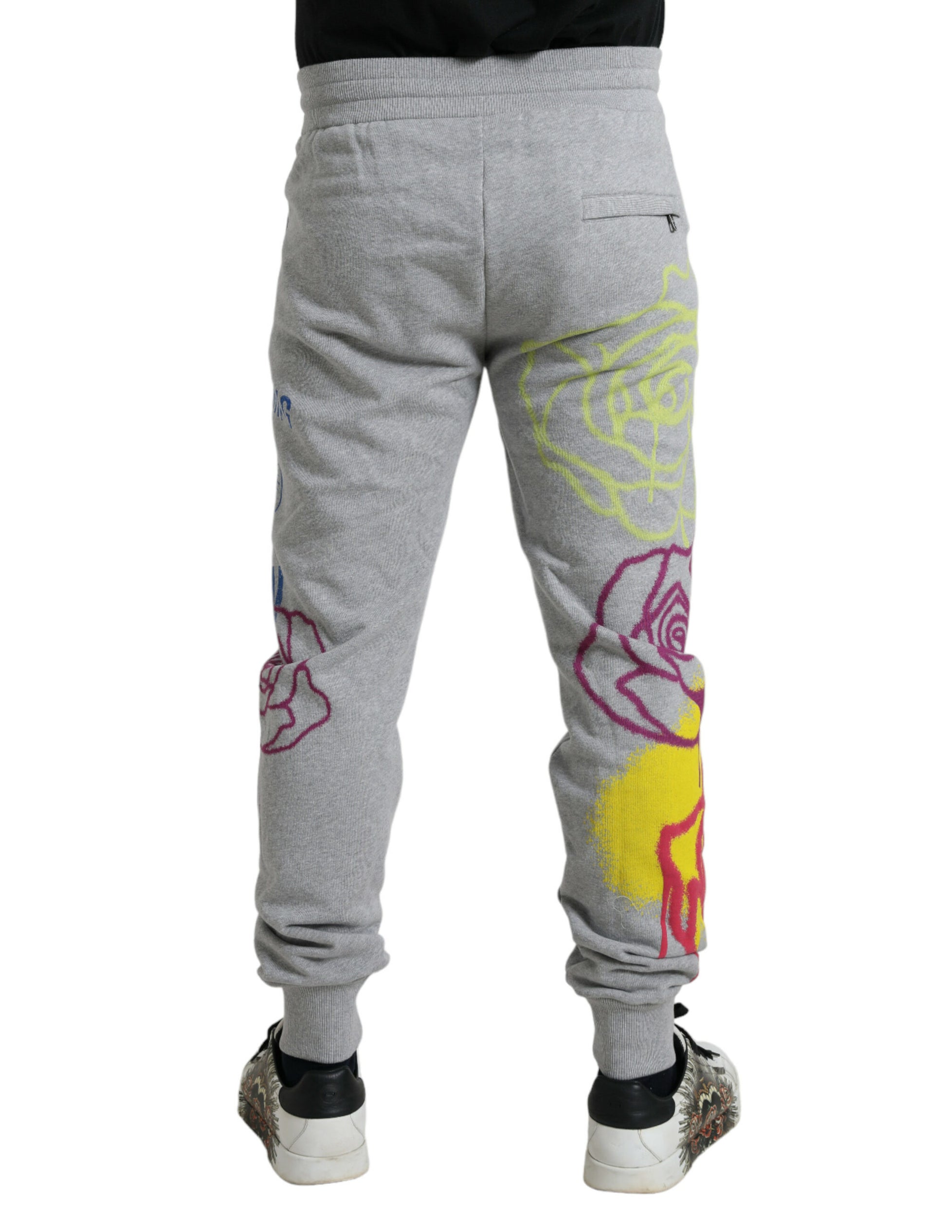 Joggers ajustados de algodón gris chic