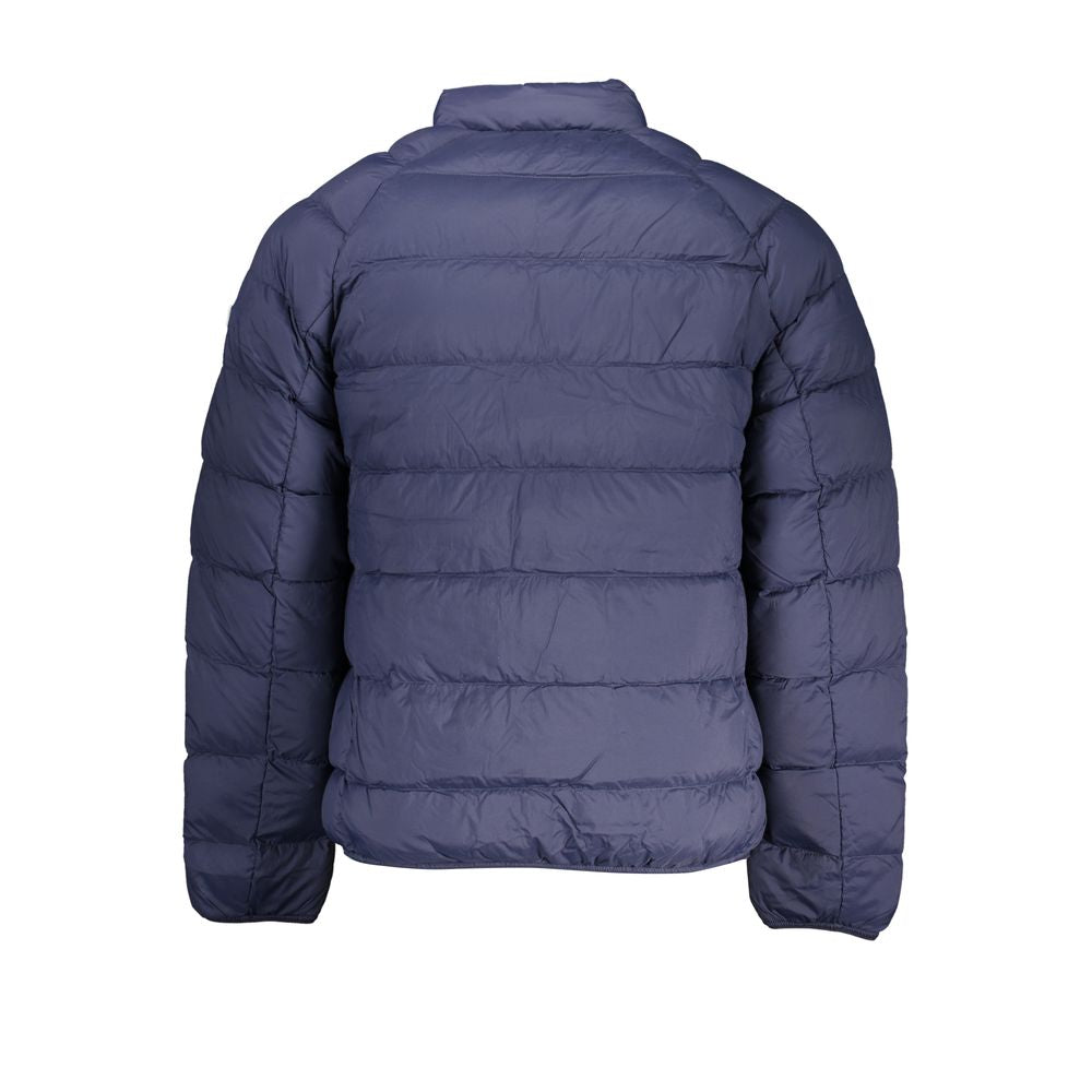 Blue Polyamide Men Jacket