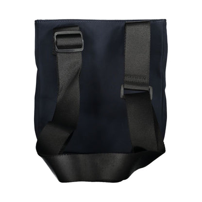 Blue Polyester Men Shoulder Bag