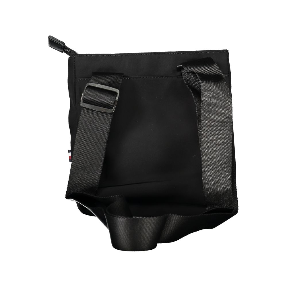 Black Polyester Men Shoulder Bag