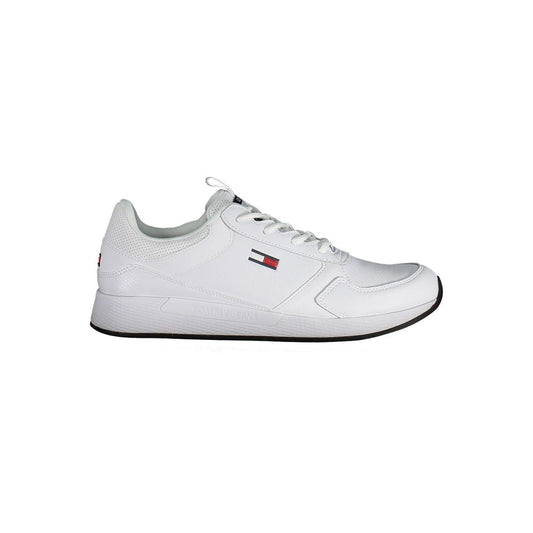 White Polyethylene Men Sneaker