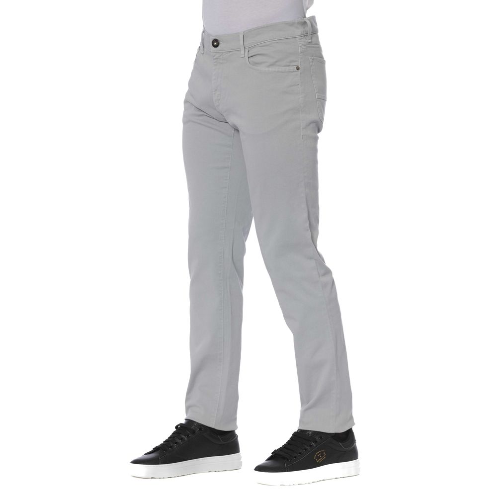 Grijze katoenen jeans en broek