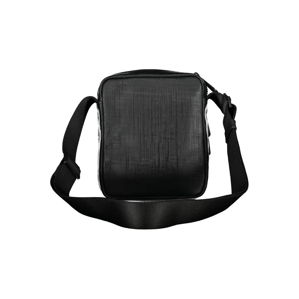 Elegant Black Shoulder Bag with Contrasting Details