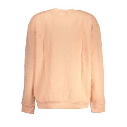 Chic Pink Fleece Crew Neck Sweatshirt