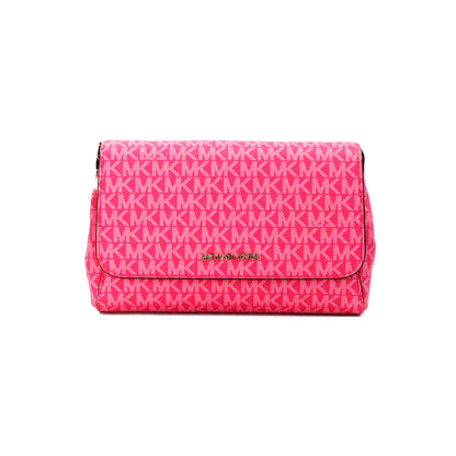 Bolso bandolera Jet Set mediano convertible en rosa eléctrico