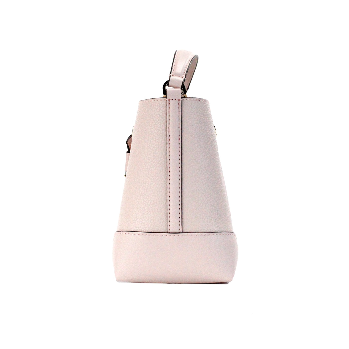 Mercer kleine poederblush kiezel lederen emmer crossbody tas portemonnee