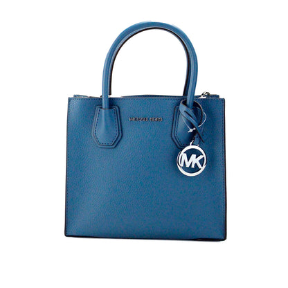 Mercer Medium blauwgroen kiezelleren messenger crossbodytas 