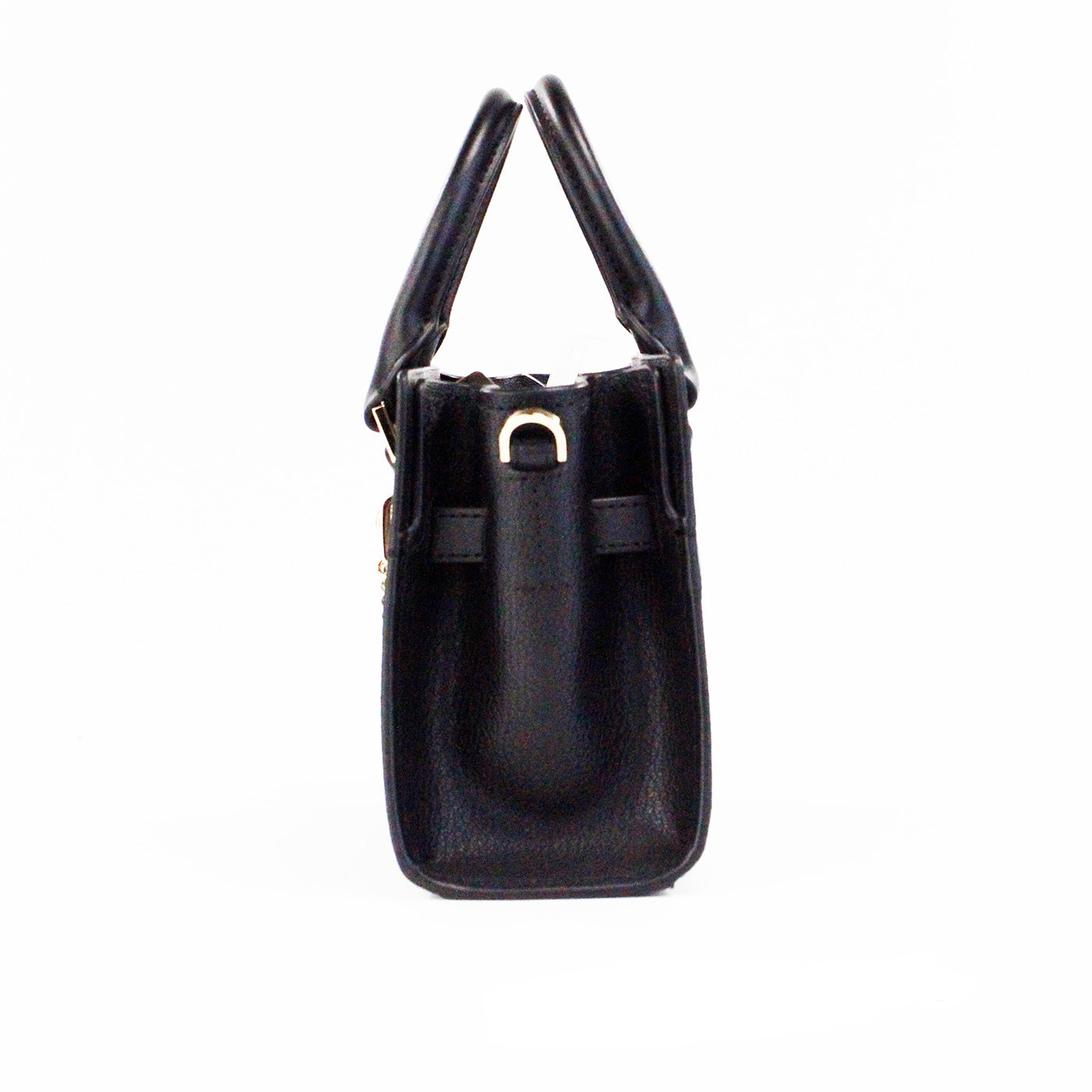 Bolso bandolera pequeño Hamilton XS de piel granulada negra