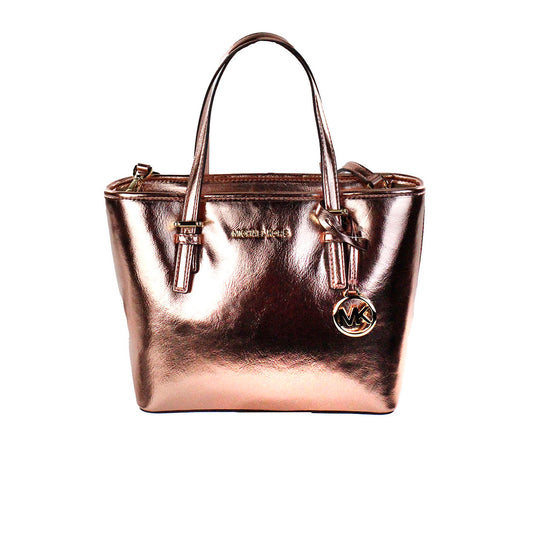 Jet Set Primrose Metallic XS Carryall draagtas met ritssluiting aan de bovenkant