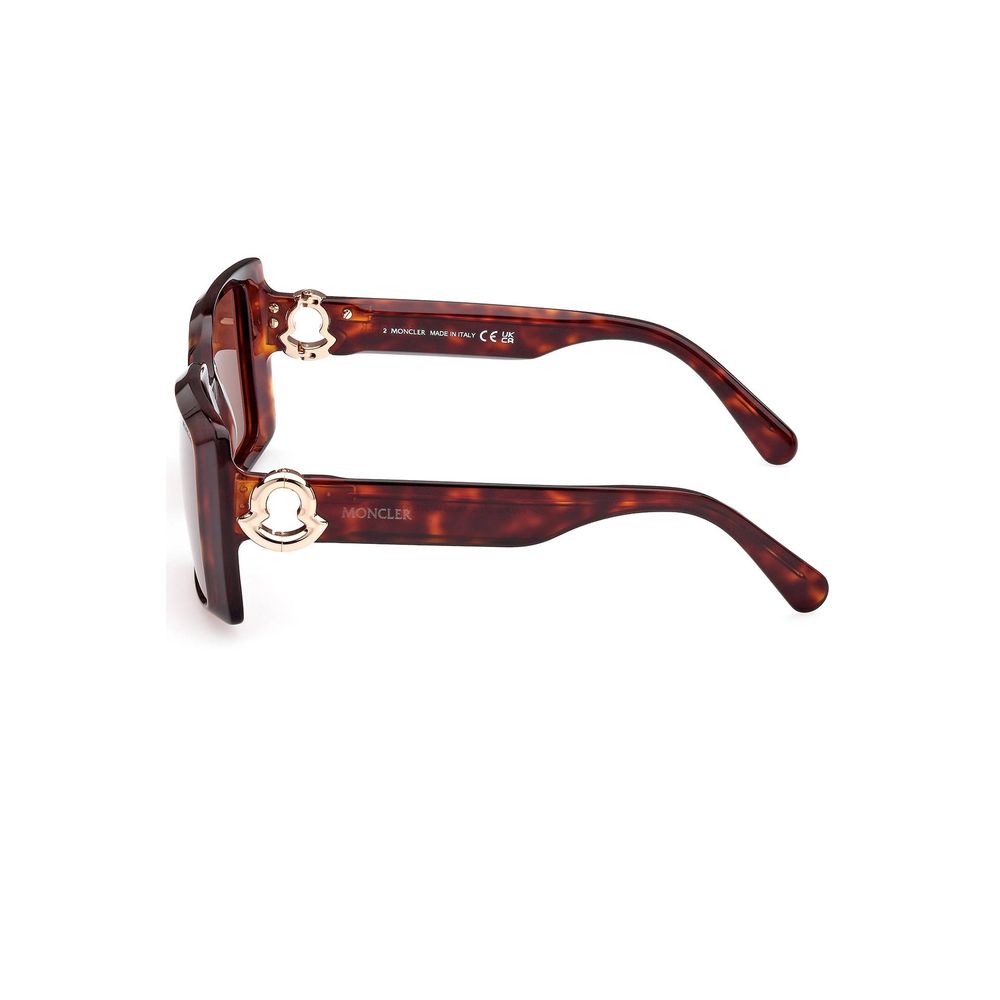 Gafas de sol elegantes con lentes marrones rectangulares