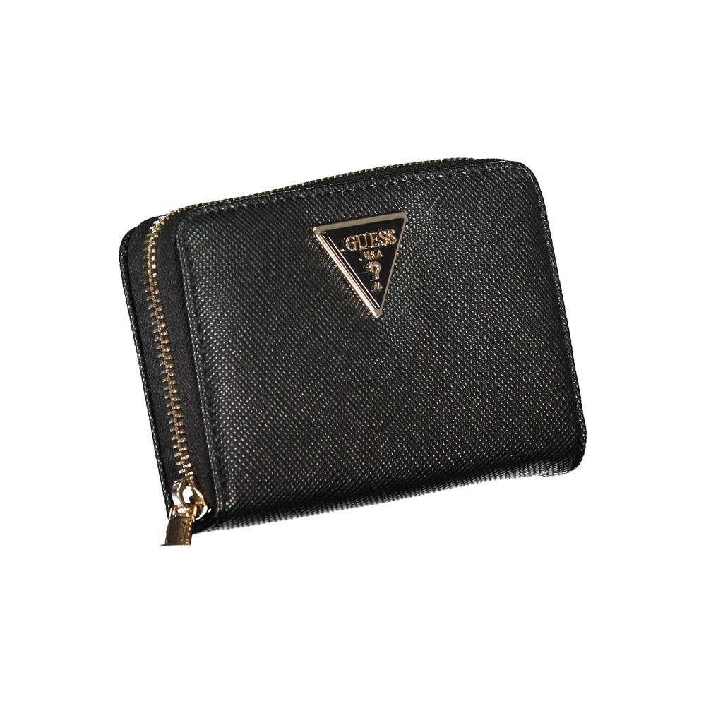 Chic Black Multi-Compartment Wallet