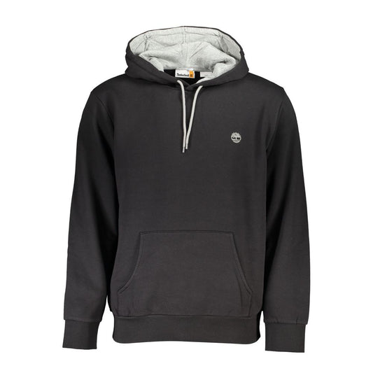 Elegante sudadera polar con capucha - Negro