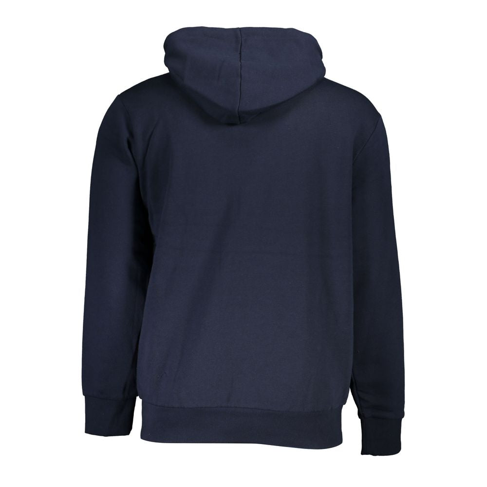 Classic Blue Fleece Hooded Sweatshirt