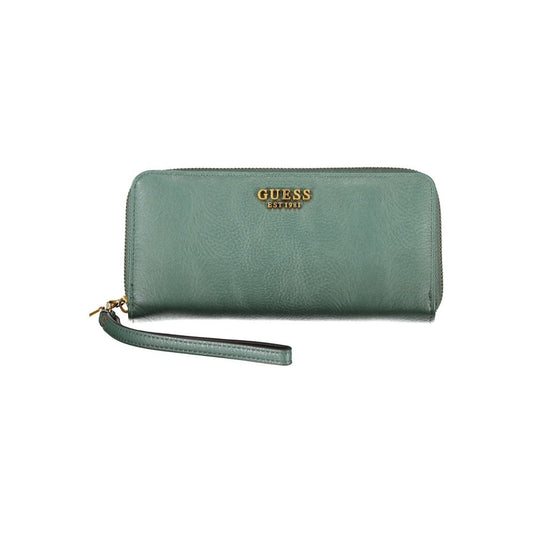 Cartera Chic de Polietileno Verde con Múltiples Compartimentos