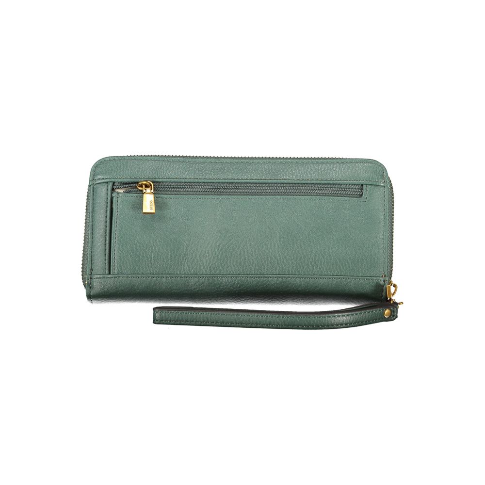 Cartera Chic de Polietileno Verde con Múltiples Compartimentos