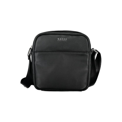 Elegante bolso de hombro de polietileno negro