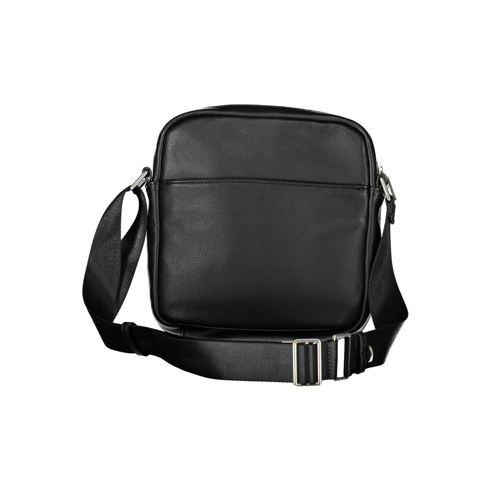 Elegante bolso de hombro de polietileno negro