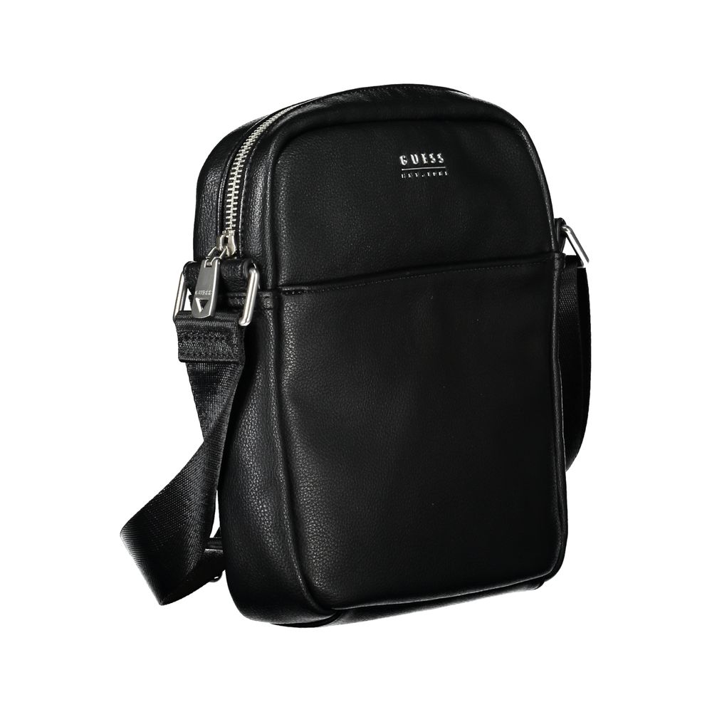 Elegante bolso de hombro de polietileno negro