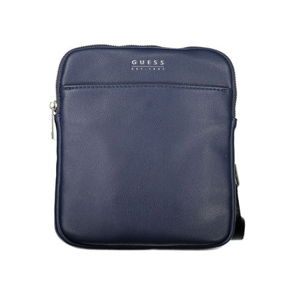 Elegante bolso de hombro azul con amplio espacio de almacenamiento