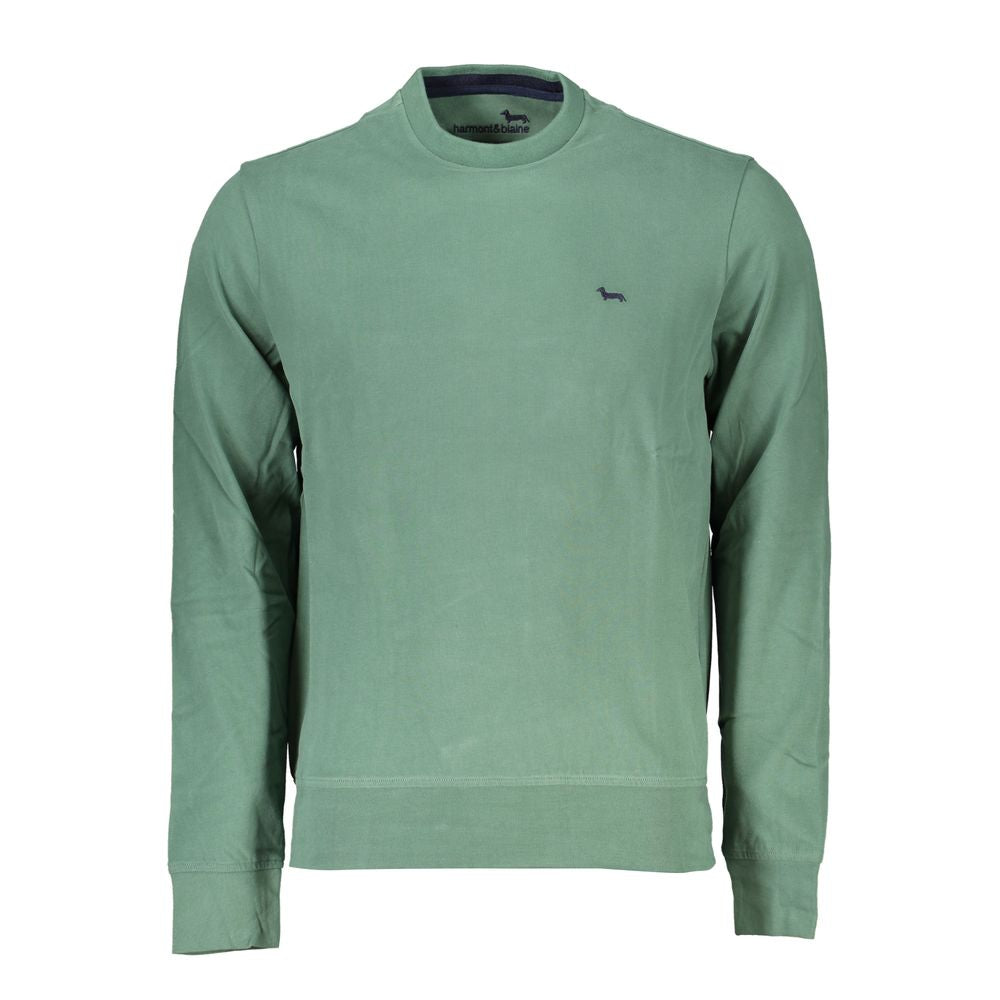 Elegant Emerald Crew Neck Sweater