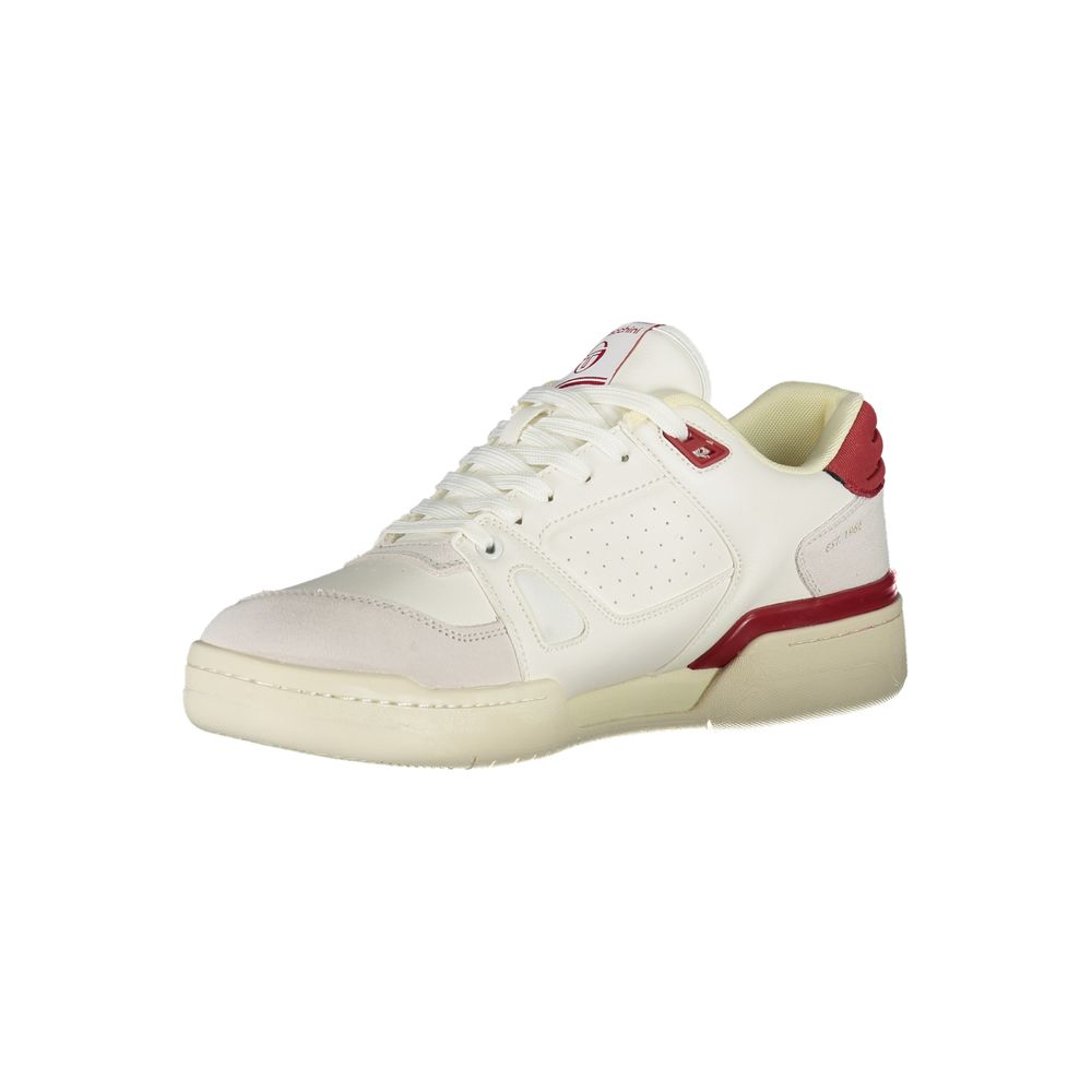 Witte polyester sneaker