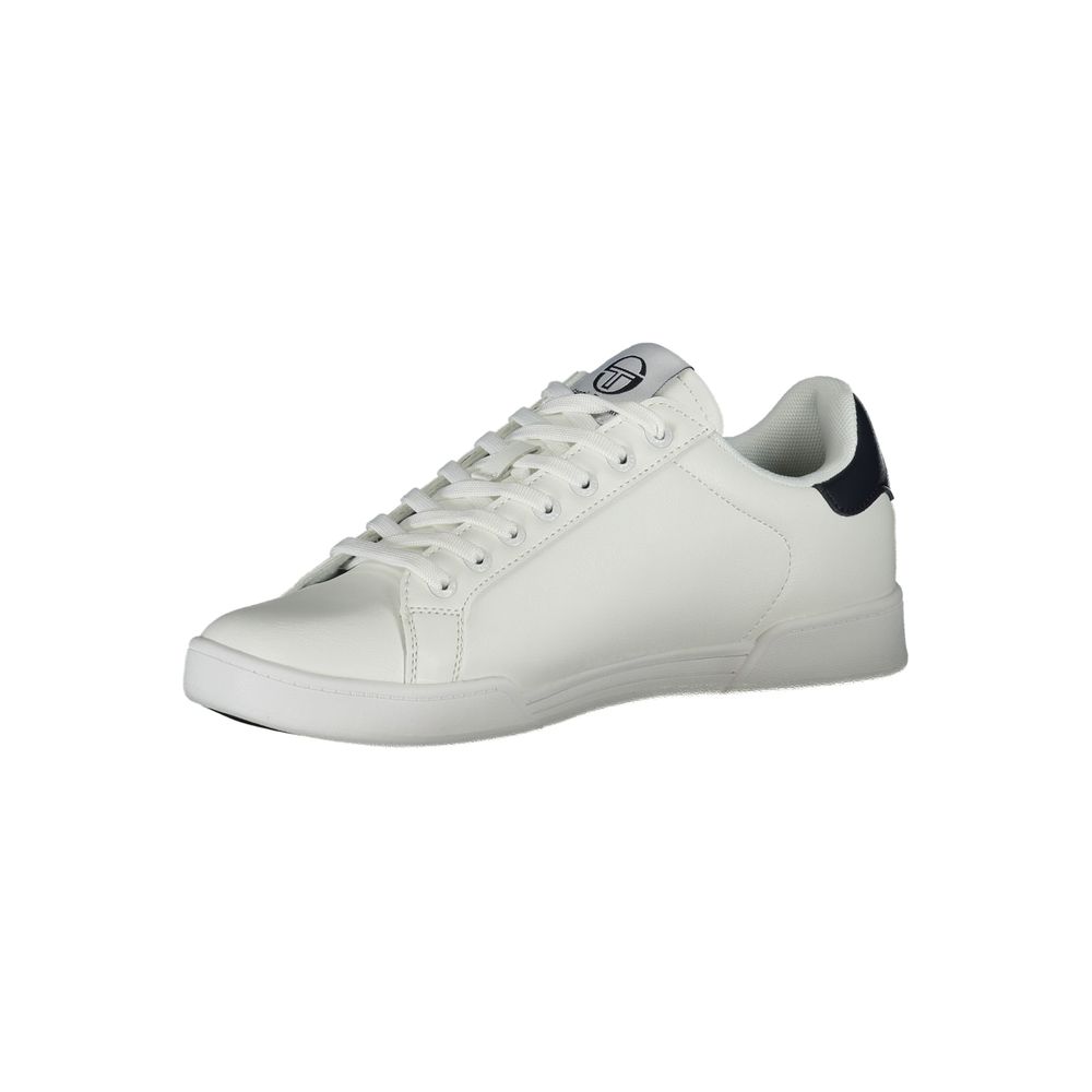 Witte polyester sneaker