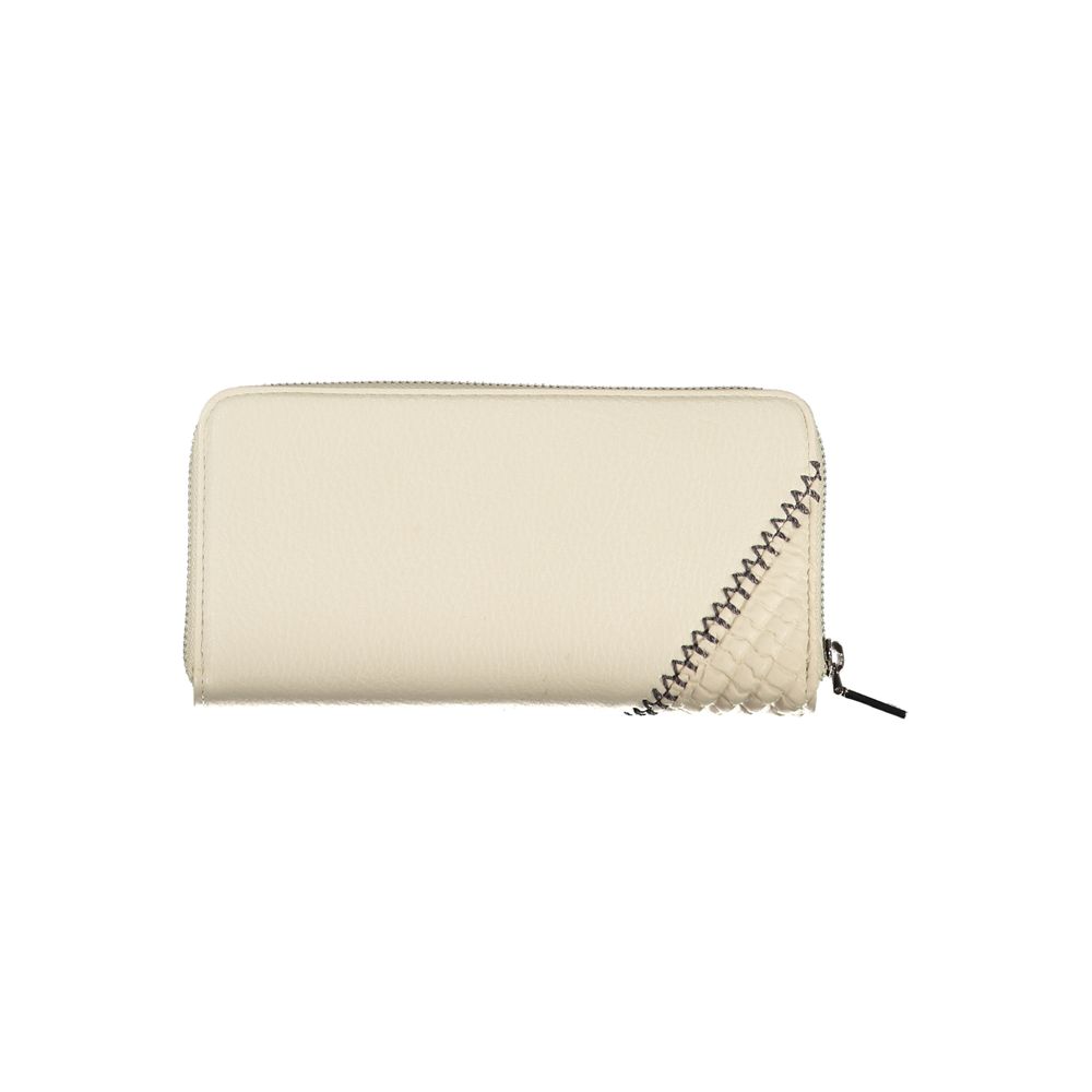 Beige Chic Wallet with Contrasting Accents