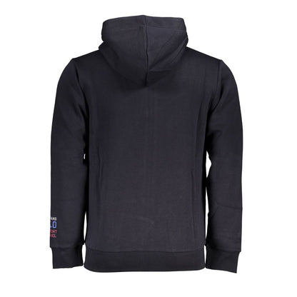 Grand Polo Blue Hooded Fleece Sweatshirt