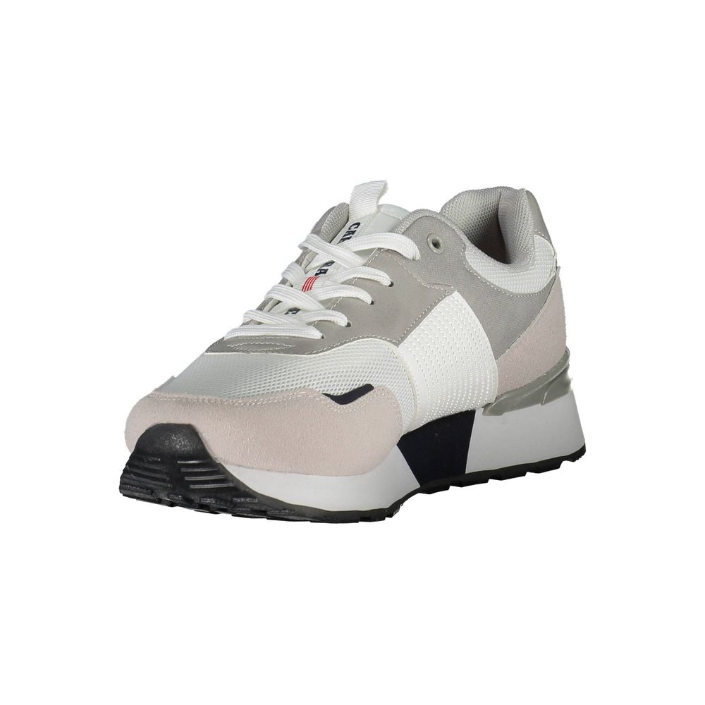 Witte polyester sneaker